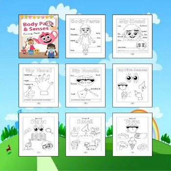 A fun way to learn about our body printable body parts coloring pages for kids