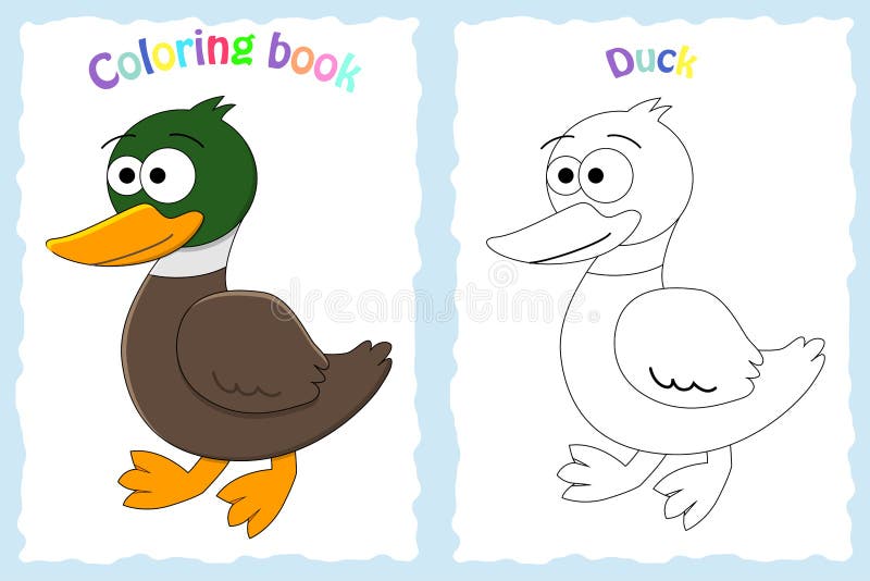 Coloring book page for preschool children stock vector