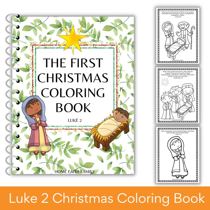 Coloring nativity a christmas coloring book for preschoolers â home faith family llc