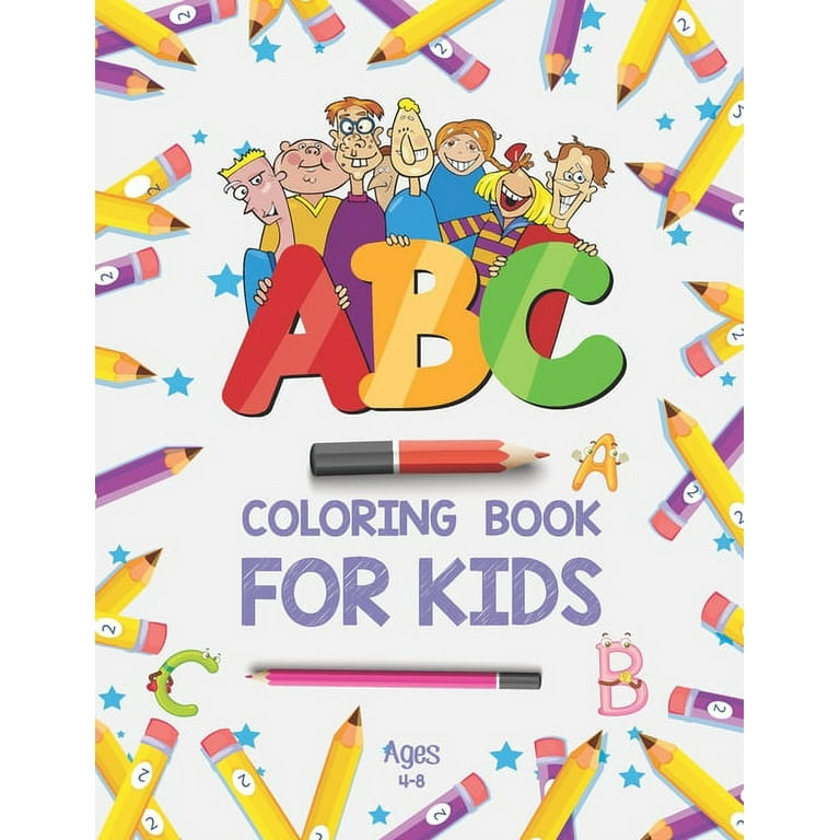 Abc coloring book for kids ages