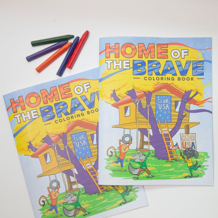 Home of the brave coloring book â brave books