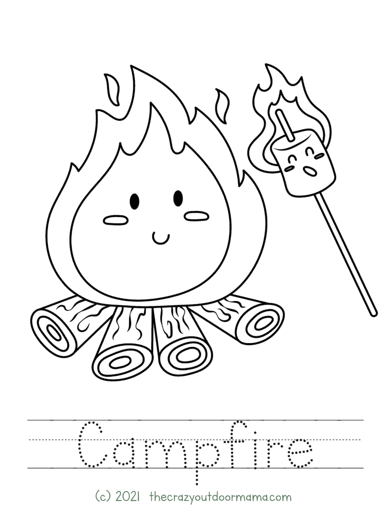 Easy kids camping activities free printable page activity pack â the crazy outdoor mama