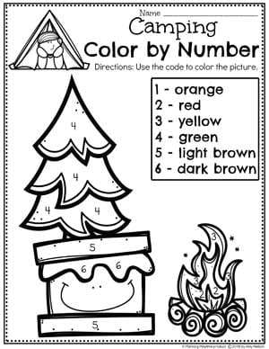 Camping theme preschool