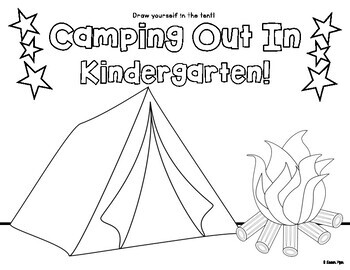Camping themed classroom coloring pages tpt