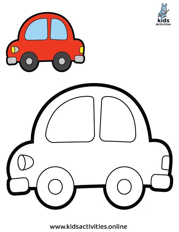 Adorable cars coloring pages for toddlers â kids activities cars coloring pages car drawing kids toddler drawing