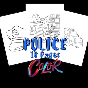 Police coloring page