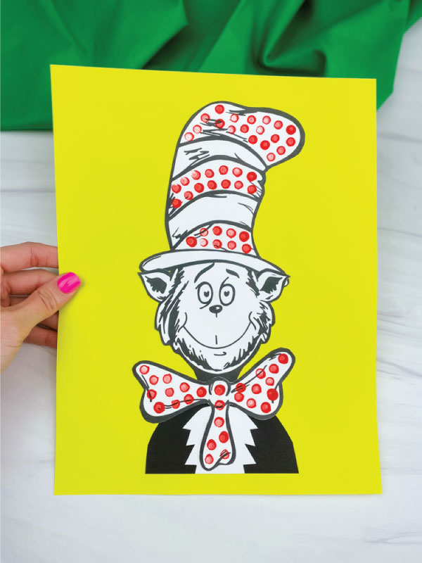 Cat in the hat craft free template