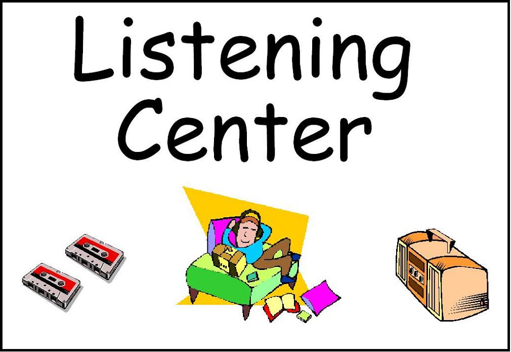 Classroom center signs