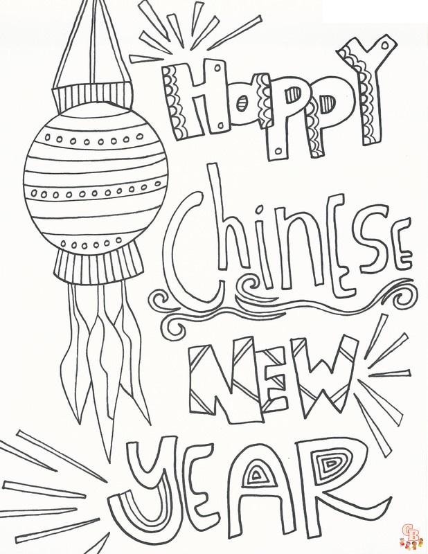 Celebrate chinese new year with printable coloring pages