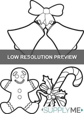 Fun christmas things coloring page for kids â