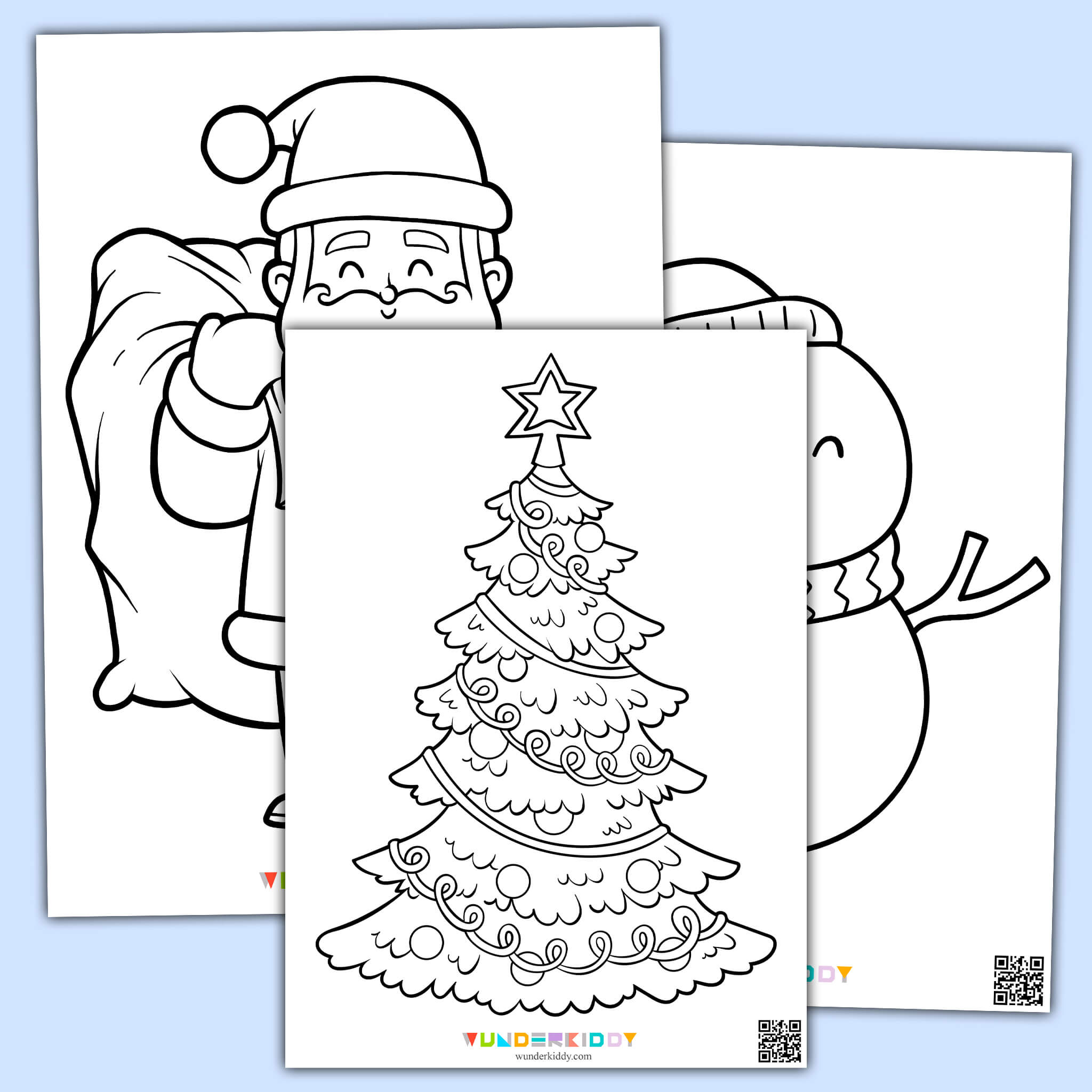 Printable christmas coloring pages for preschoolers pdf