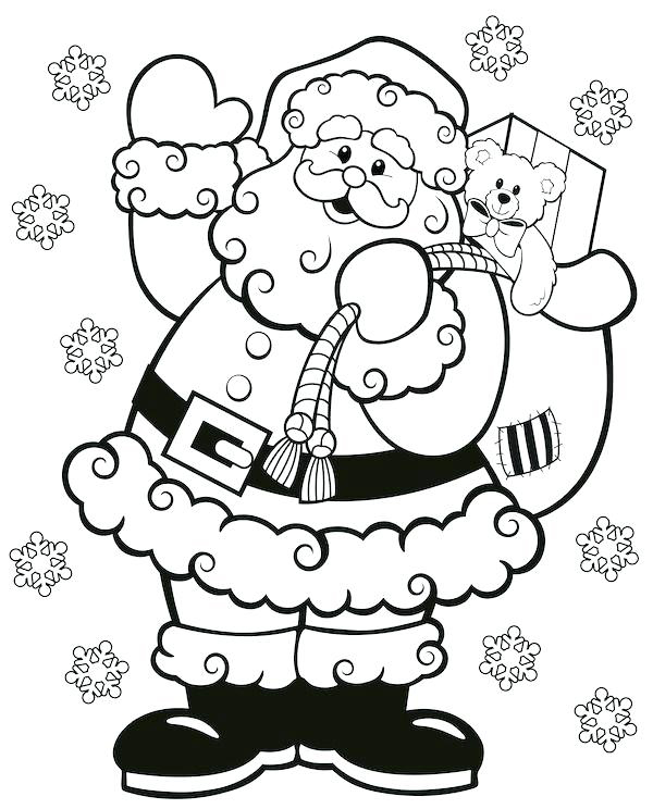 Christmas coloring pages for preschoolers