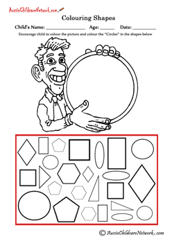 Colouring shapes