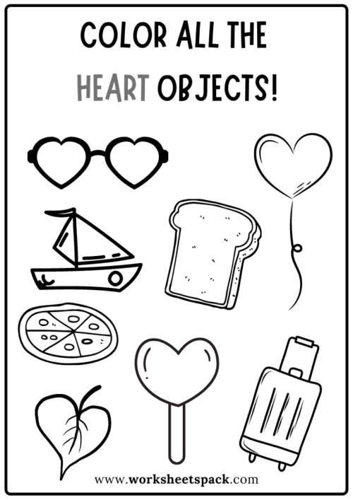 Color all the circle worksheet circle shape activity sheets free printable for kids
