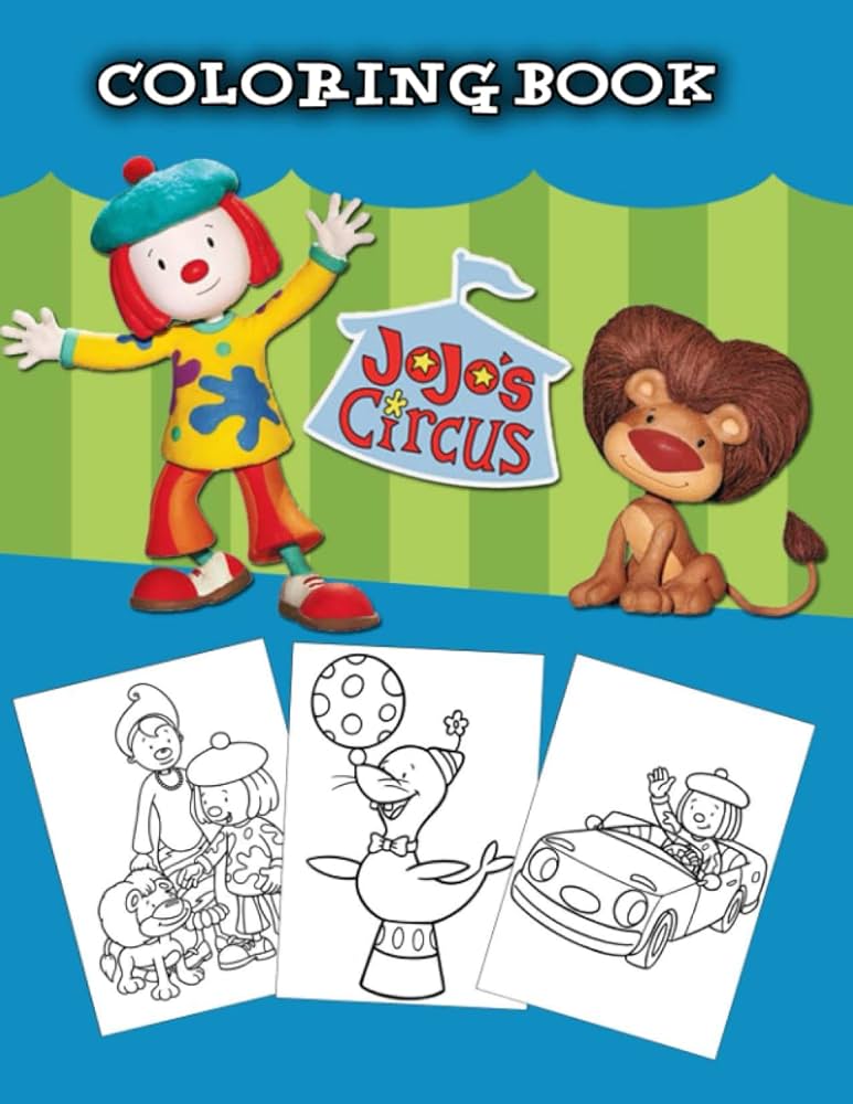 Jojos circus coloring book easy and fun coloring pages for kids preschool and kindergarten elizabeth ivor books