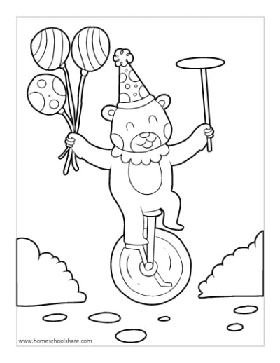 Circus coloring pages