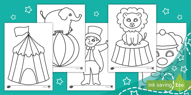 My first circus louring pack teacher made