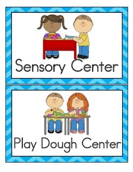 Center signs for preschool prek and daycare