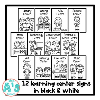 Preschool center signs