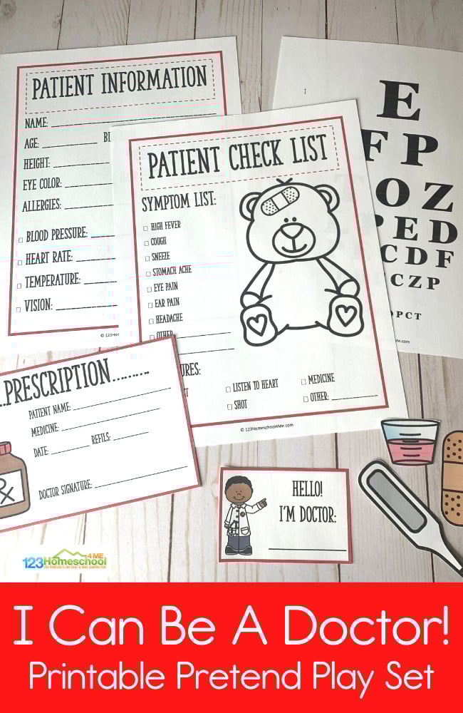 Ðº free printable doctor pretend play