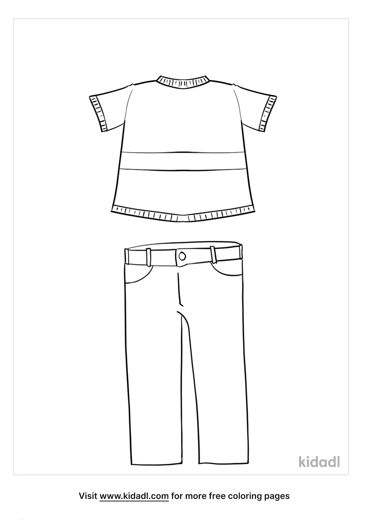 Free preschool clothing coloring page coloring page printables