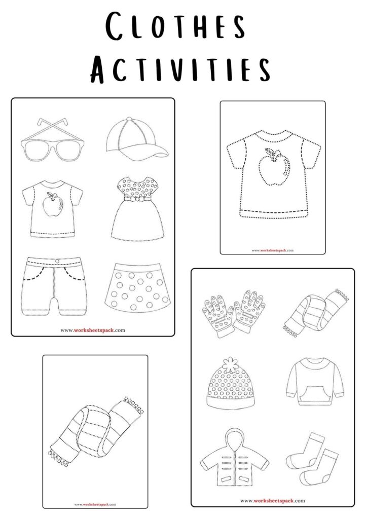 Free clothes activities for preschoolers