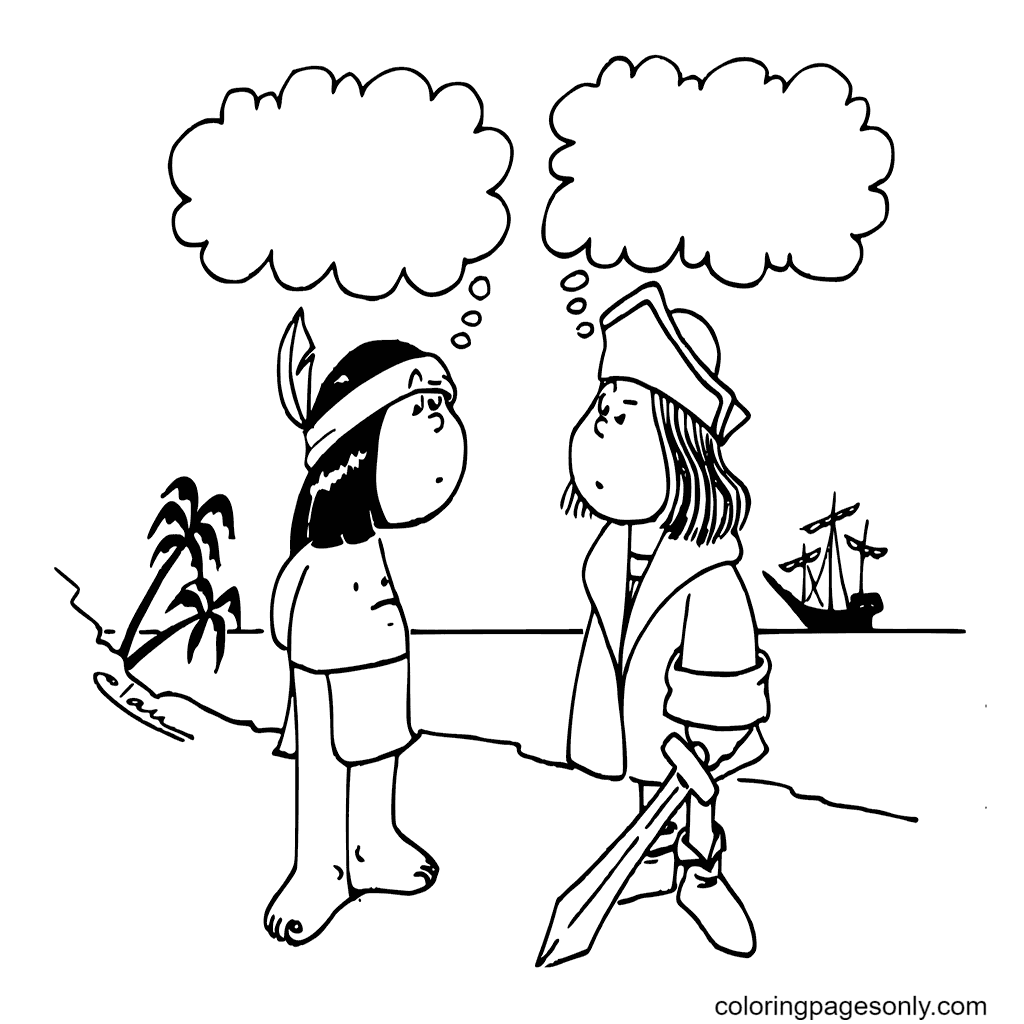 Columbus day coloring pages printable for free download