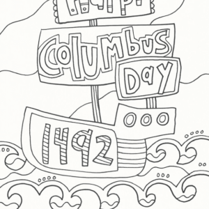 Columbus day coloring pages printable for free download