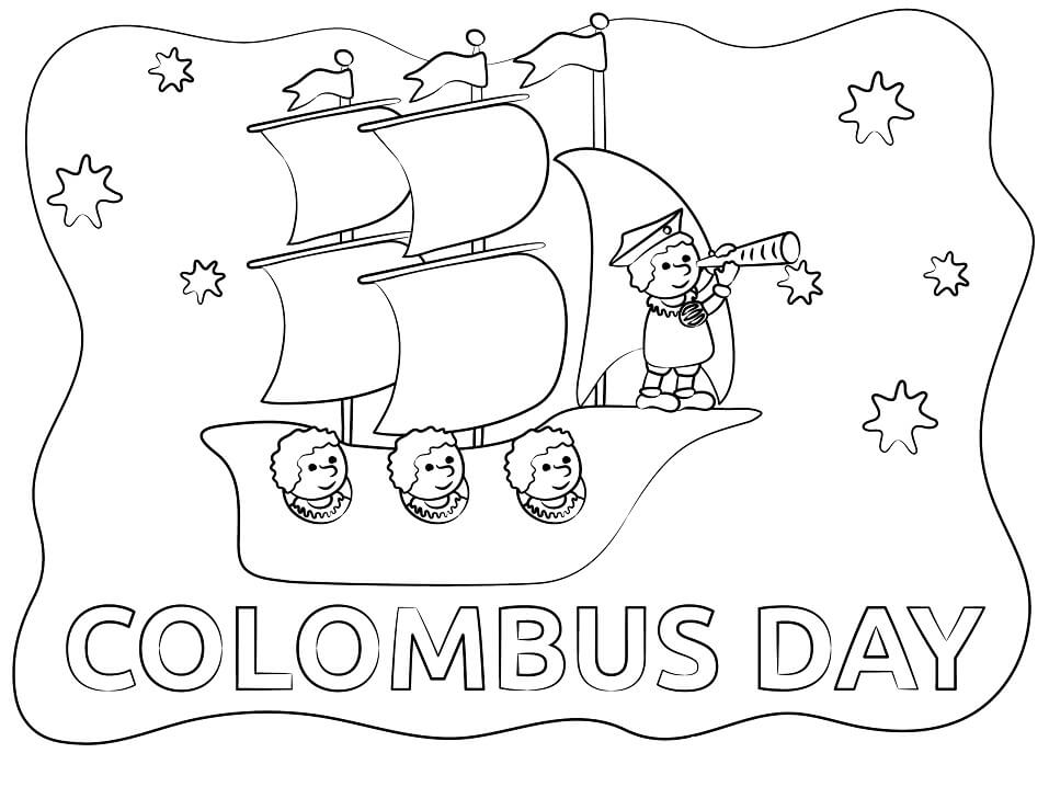 Columbus day fãrbung seite