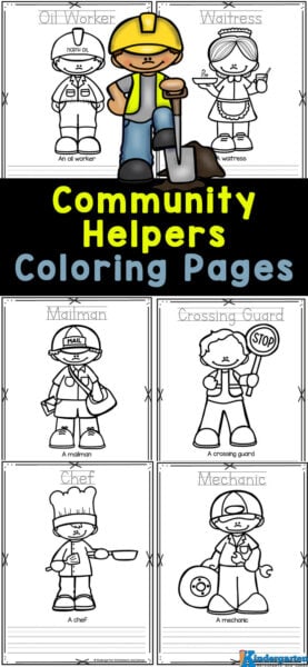 Free printable munity helpers coloring pages