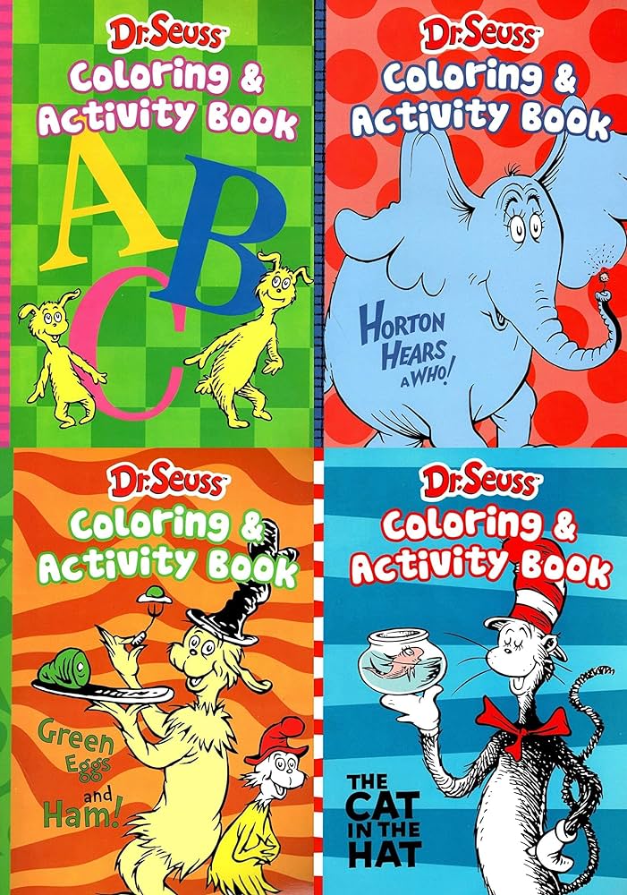 Dr seuss coloring activity book leap year press books