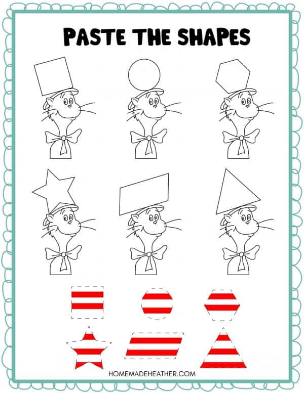 Free dr seuss cat in the hat printables homemade heather