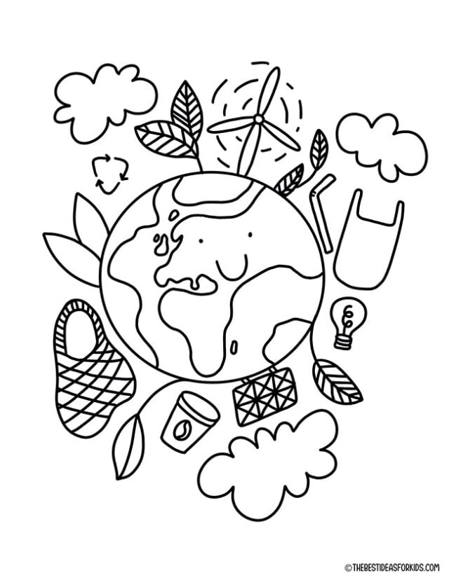 Earth day coloring pages