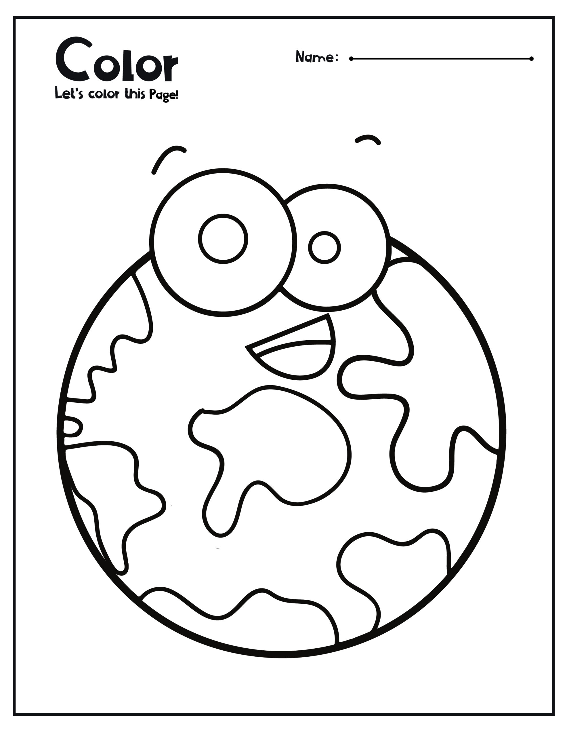Earth day coloring pages for toddlers made by teachers