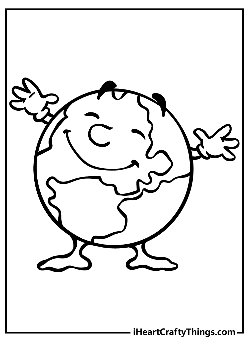 Earth coloring pages free printables