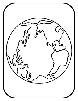 Earth template for art project earth coloring page earth outline earth bulletin