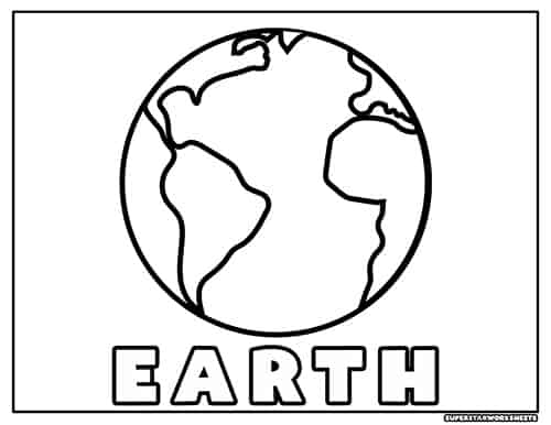 Planets coloring pages