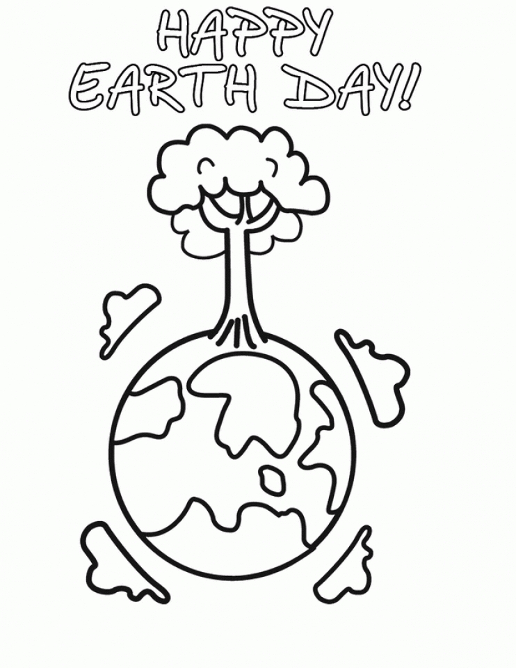 Get this kids printable earth day coloring pages free