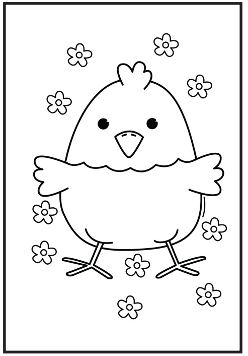Easter coloring book for toddlers and preschool children kids made by teachers