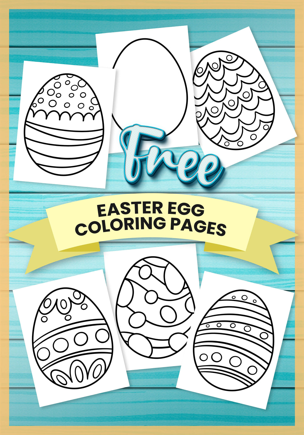 Easter egg coloring pages