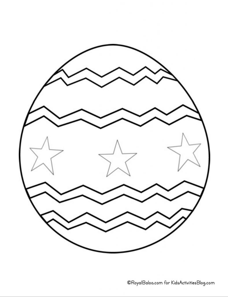 Easter egg coloring pages for kids kids activities blog