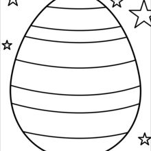 Easter egg coloring pages