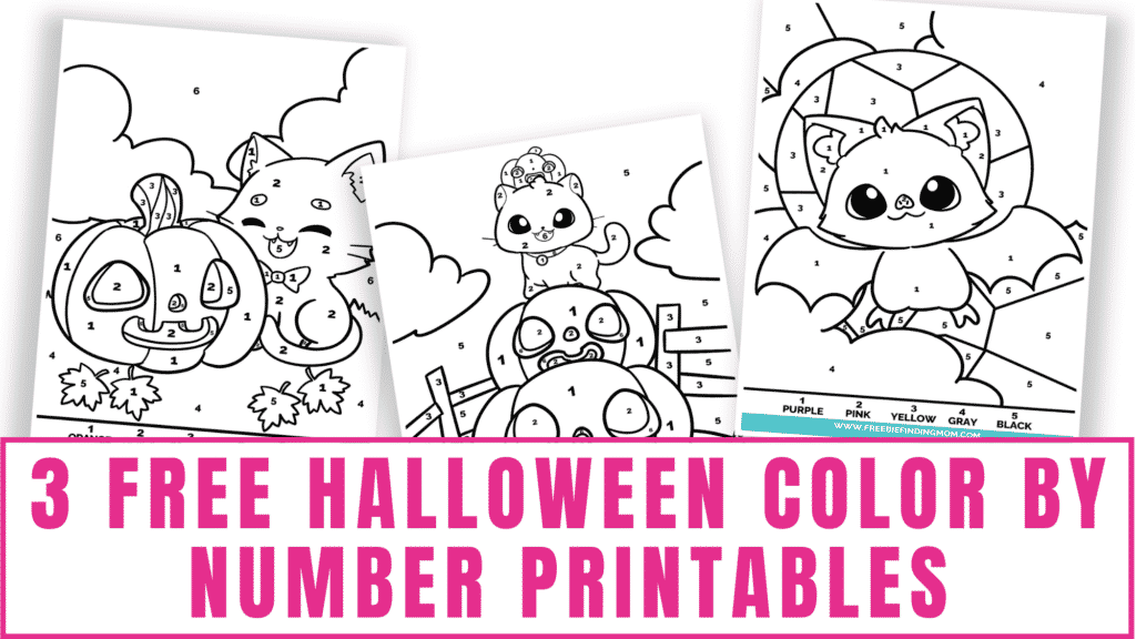 Free simple easy color by number for adults and kids printables