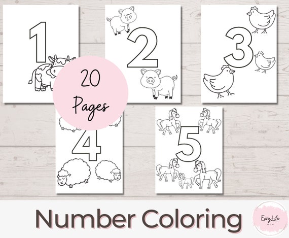 Printable numbers coloring pages coloring page preschool activities prek worksheets homeschool printable toddler coloring download now
