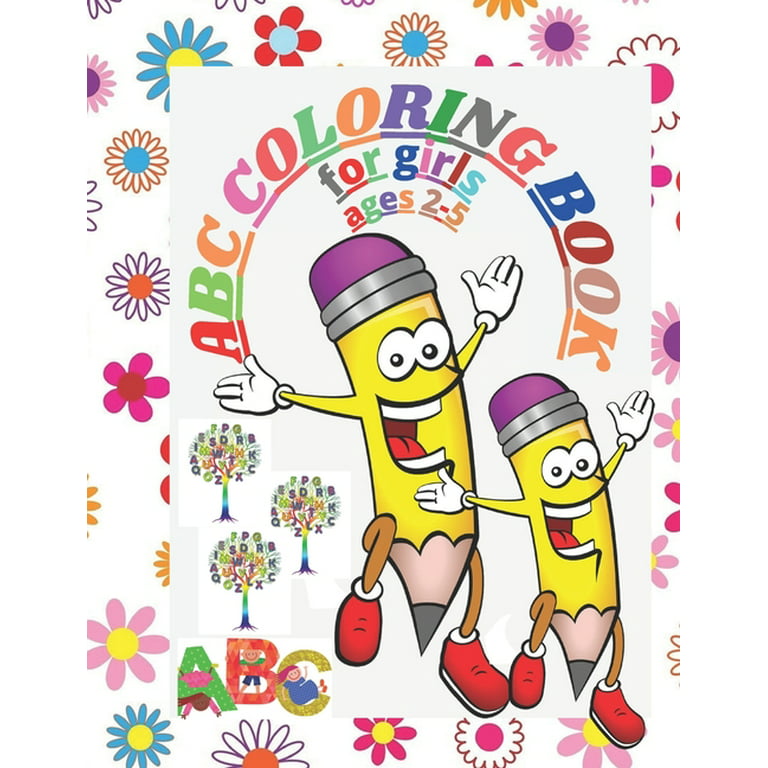 Abc coloring book for girls ages