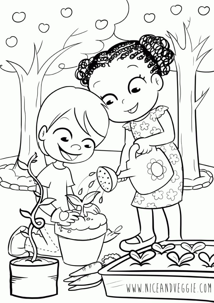 Start gardening coloring page garden coloring pages coloring pages nature flower coloring pages