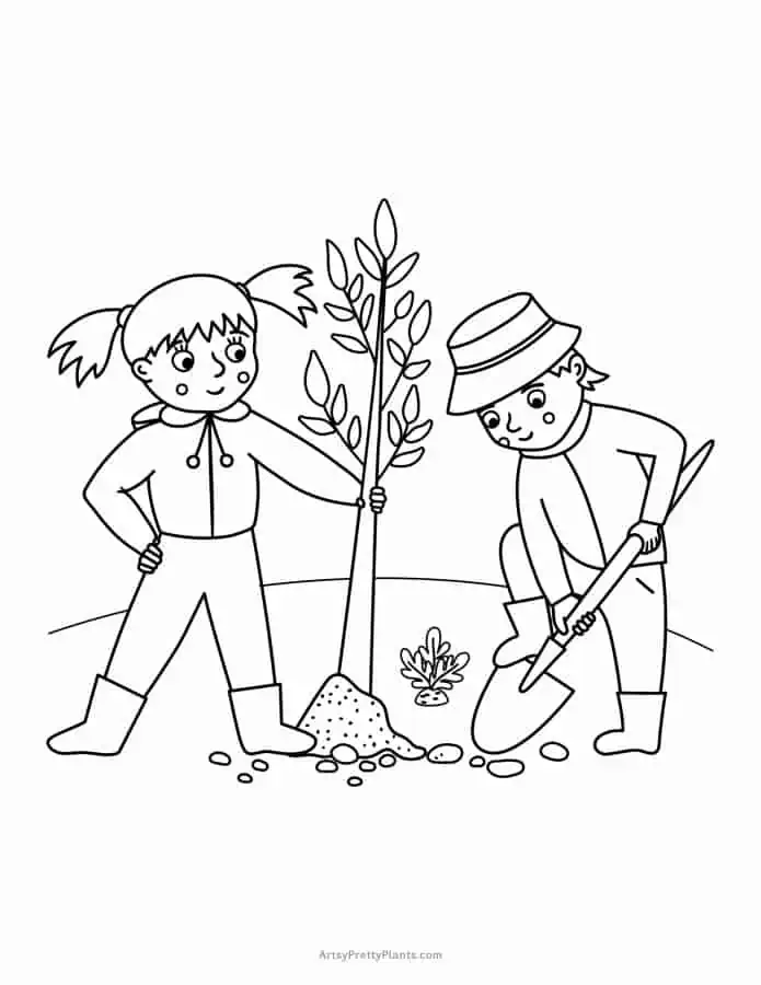 Best free garden coloring pages