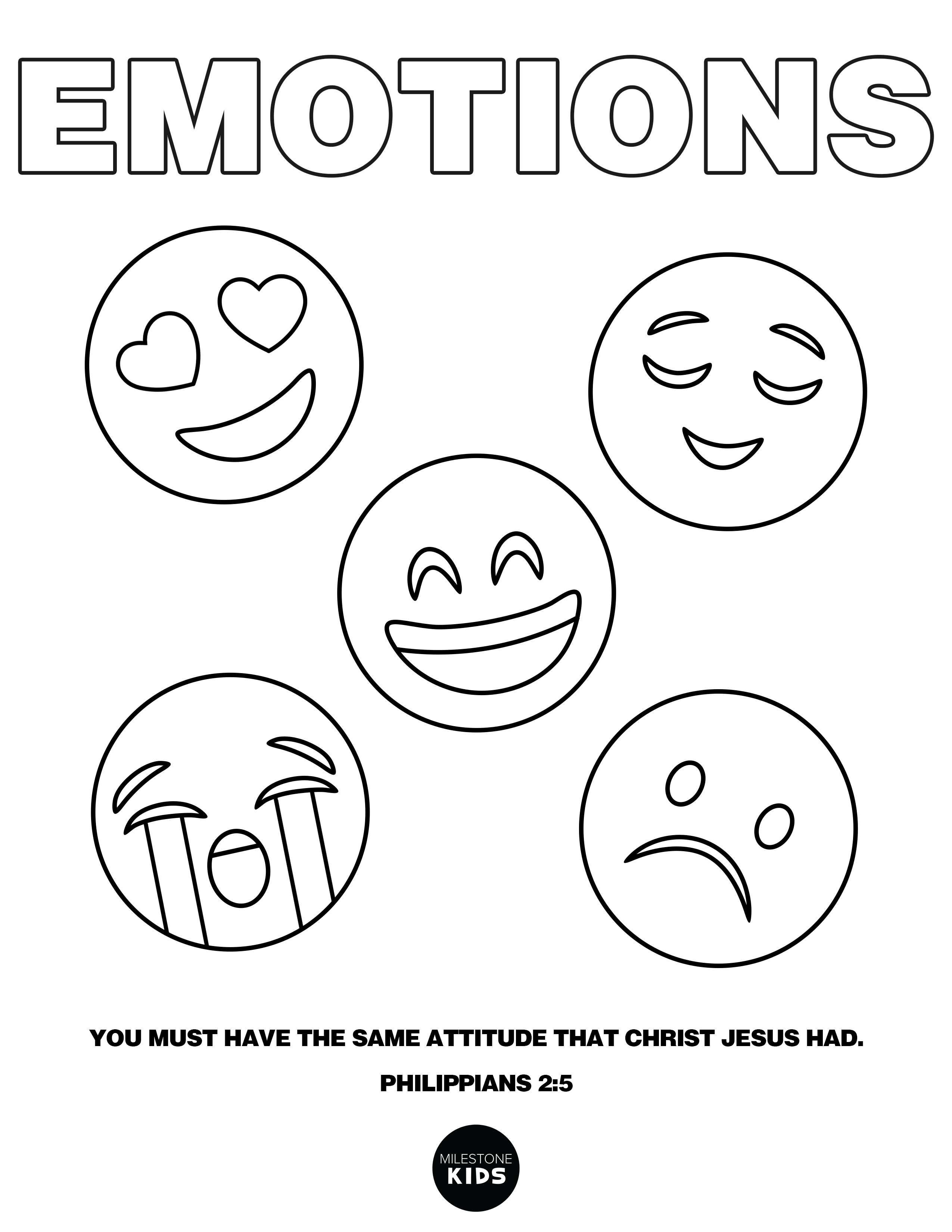 Emotions kids resources milestone church