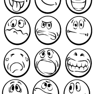 Emotions coloring pages printable for free download