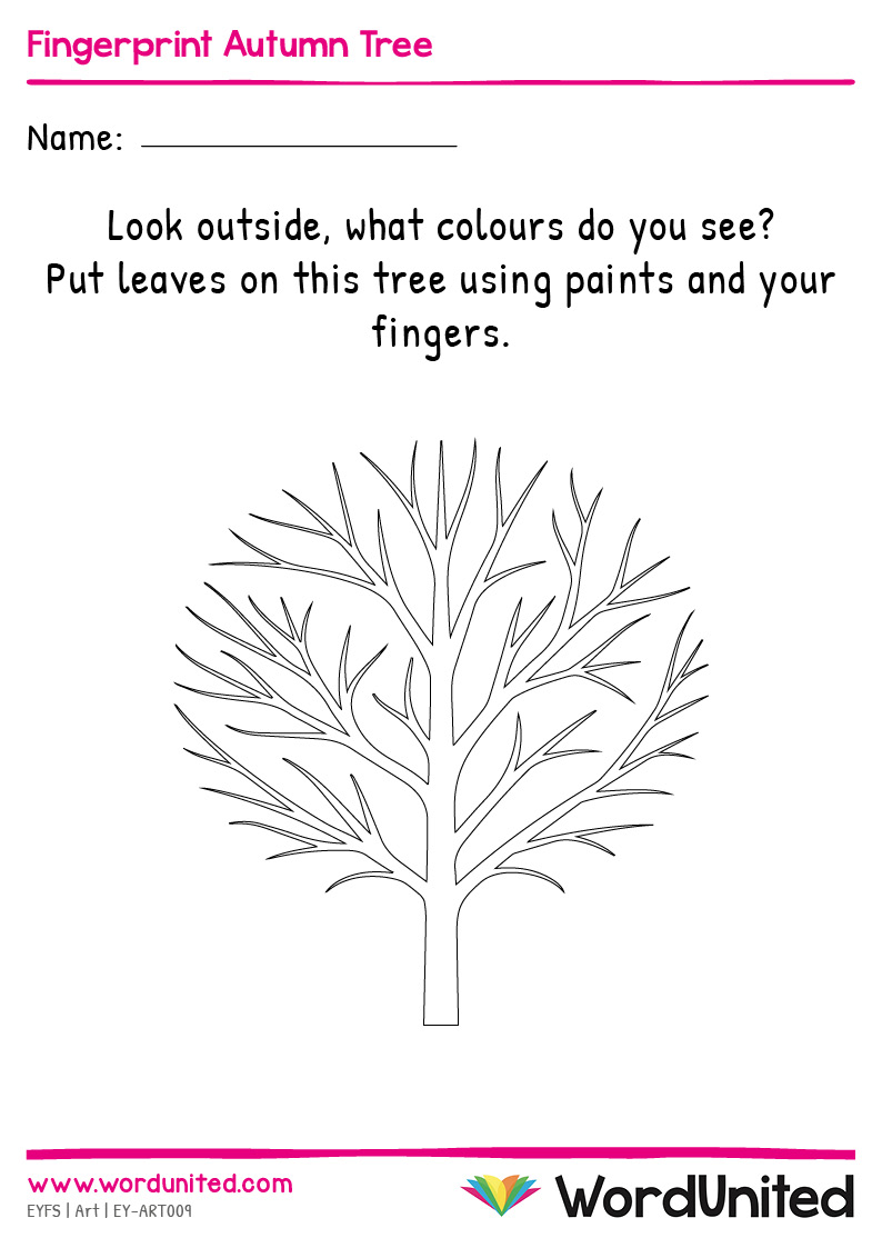 Fingerprint autumn tree